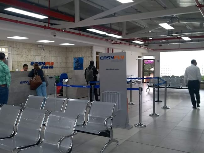 instalaciones de EasyFly en el aeropuerto La Nubia