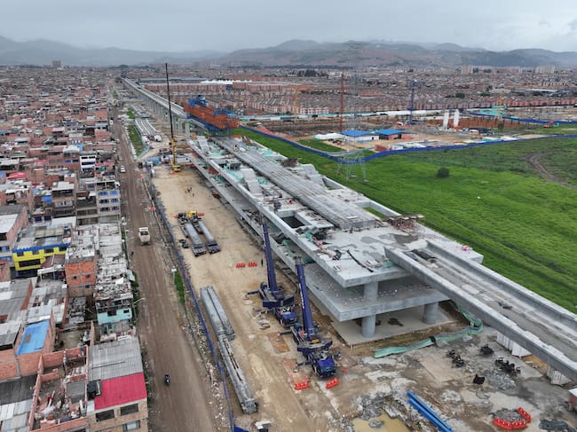 Estaciones en construcción de la primera línea del metro de Bogotá. Foto: Alcaldía de Bogotá.