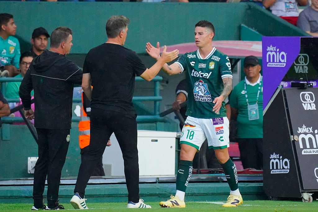 Eduardo Berizzo y James Rodríguez / Getty Images