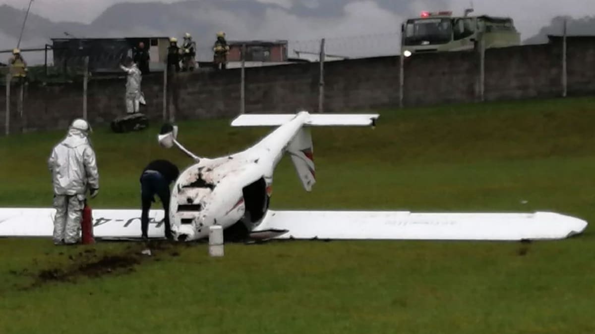 Ultraliviano se salió de la pista del aeropuerto La Nubia de Manizales