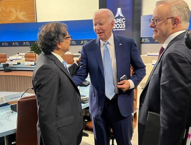 Gustavo Petro y Joe Biden Foto: Caracol Radio