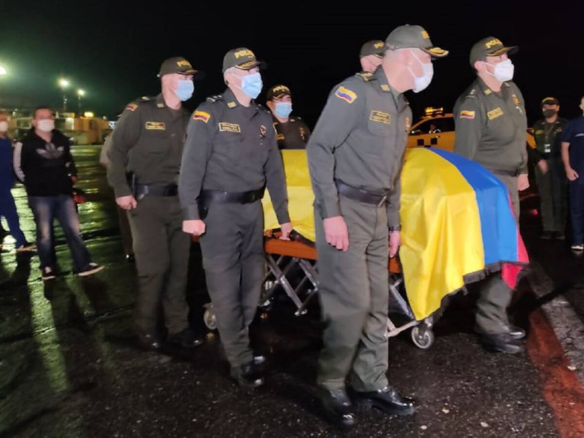 En Medellín se hicieron las exequias del policía asesinado en Bogotá