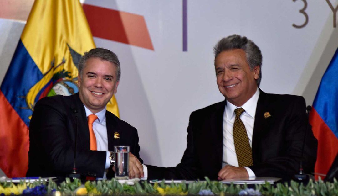 Presidente Iván Duque y Lenin Moreno