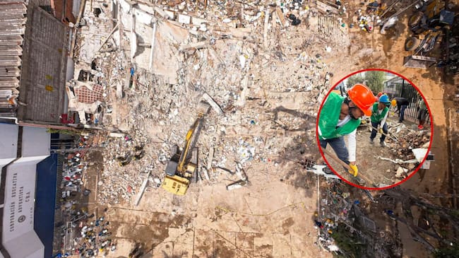 Más de 30 mil toneladas de escombros se han recogido en Cali tras el terremoto