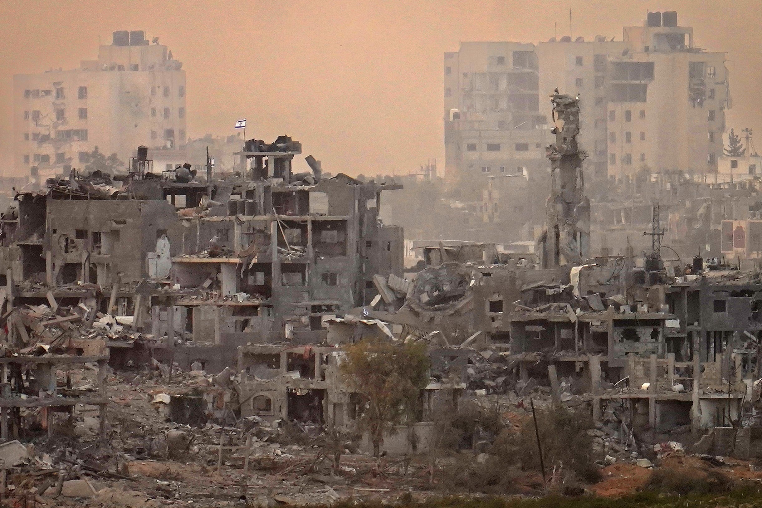 Escombros de Gaza. Foto: Christopher Furlong/Getty Images