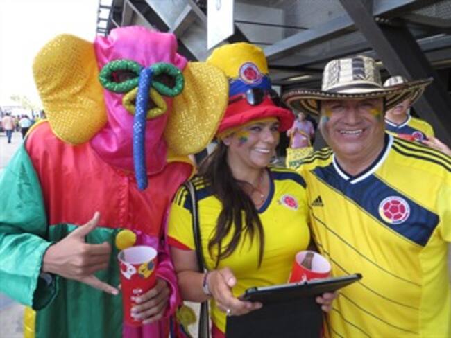 Vea como celebraron los hinchas colombianos el triunfo ante Japón