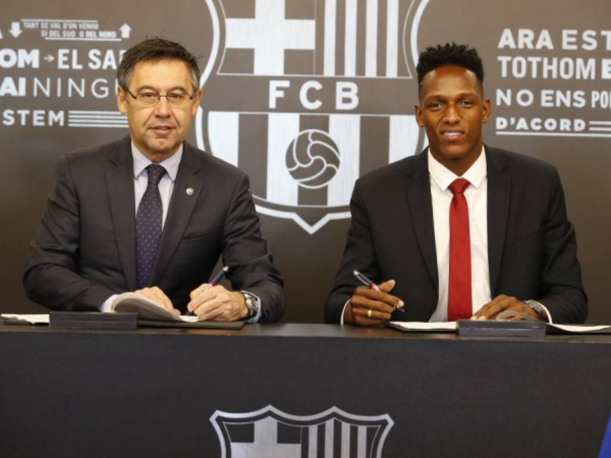 Está hecho: Yerry Mina firmó su contrato con el Barcelona