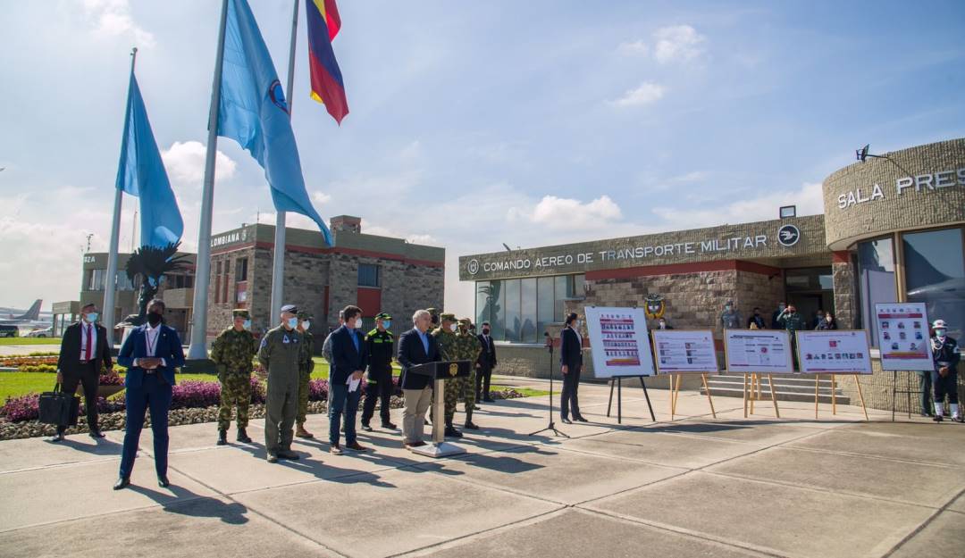 Presidente Iván Duque y cúpula militar. 