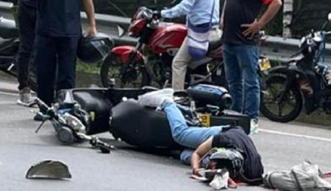 Muere motociclsita