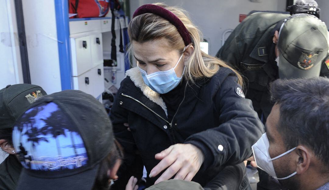 La expresidenta boliviana Jeanine Áñez.