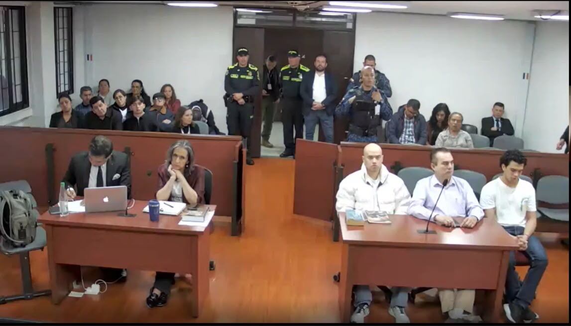 Juan Carlos Suárez Ortiz y Ricardo Rafael González Castro. Foto: tomada de la audiencia.
