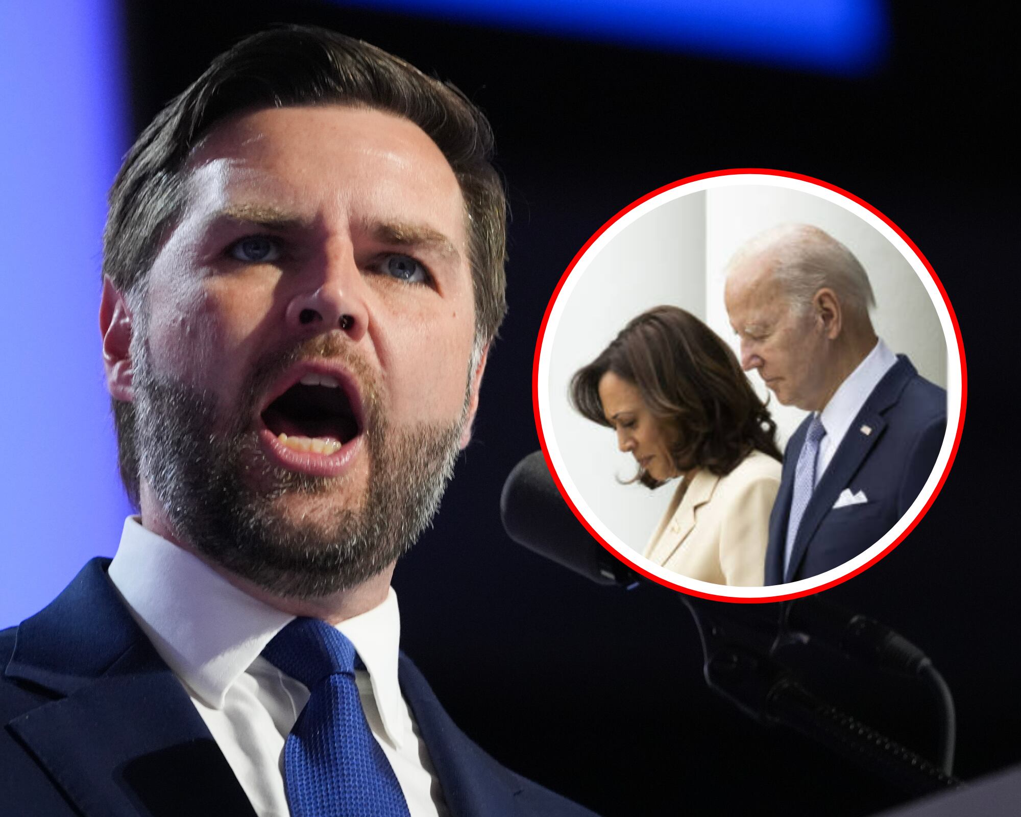 La fórmula vicepresidencial de Donald Trump, JD Vance, pide a los demócratas “bajar el tono” en sus discursos contra el republicano.
(Foto: Getty / Caracol Radio)