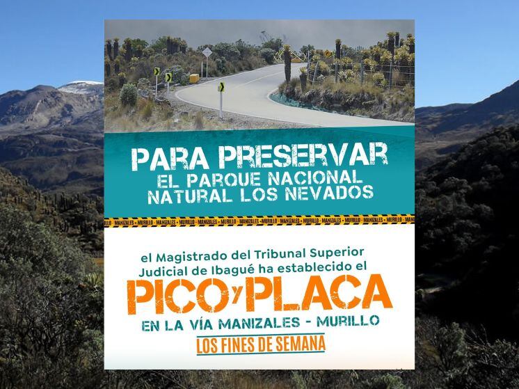 Pico y Placa en el Parque Nacional Natural de los Nevados.