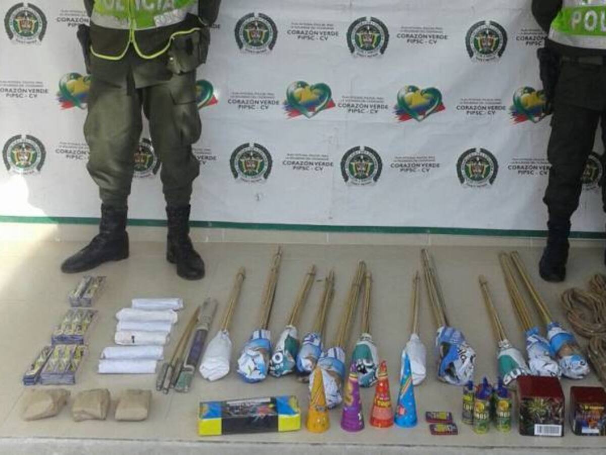 Incautan pólvora en cuatro municipios de Caldas