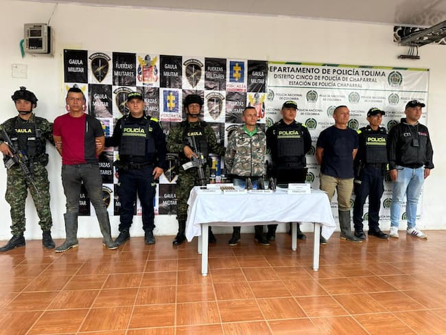 Caen disidentes de las FARC acusados de hostigar una estación de Policía en Chaparral, Tolima