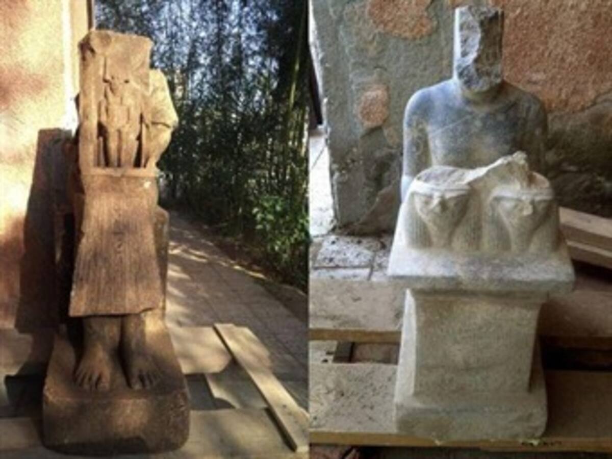 Descubren dos estatuas faraónicas de hace 3.500 años
