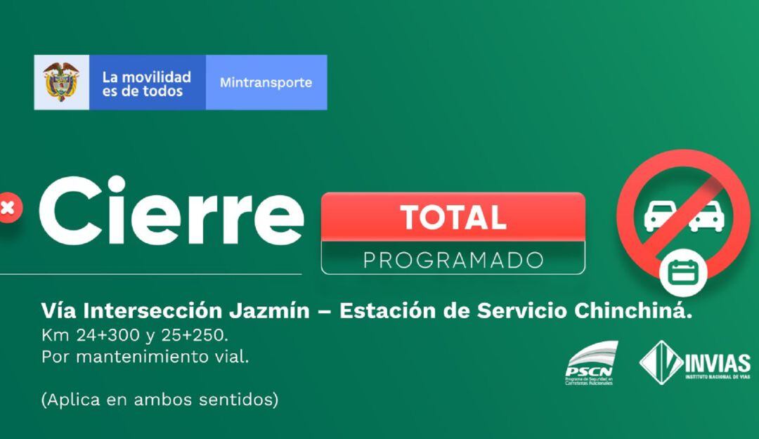 Tomada del Twitter del Invías