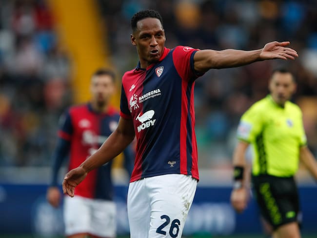 Yerry Mina, Cagliari. (Photo by Timothy Rogers/Getty Images)