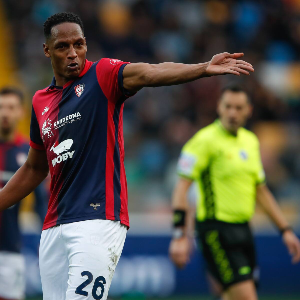 Yerry Mina, la gran figura en la victoria del Cagliari frente al Empoli por la Serie A