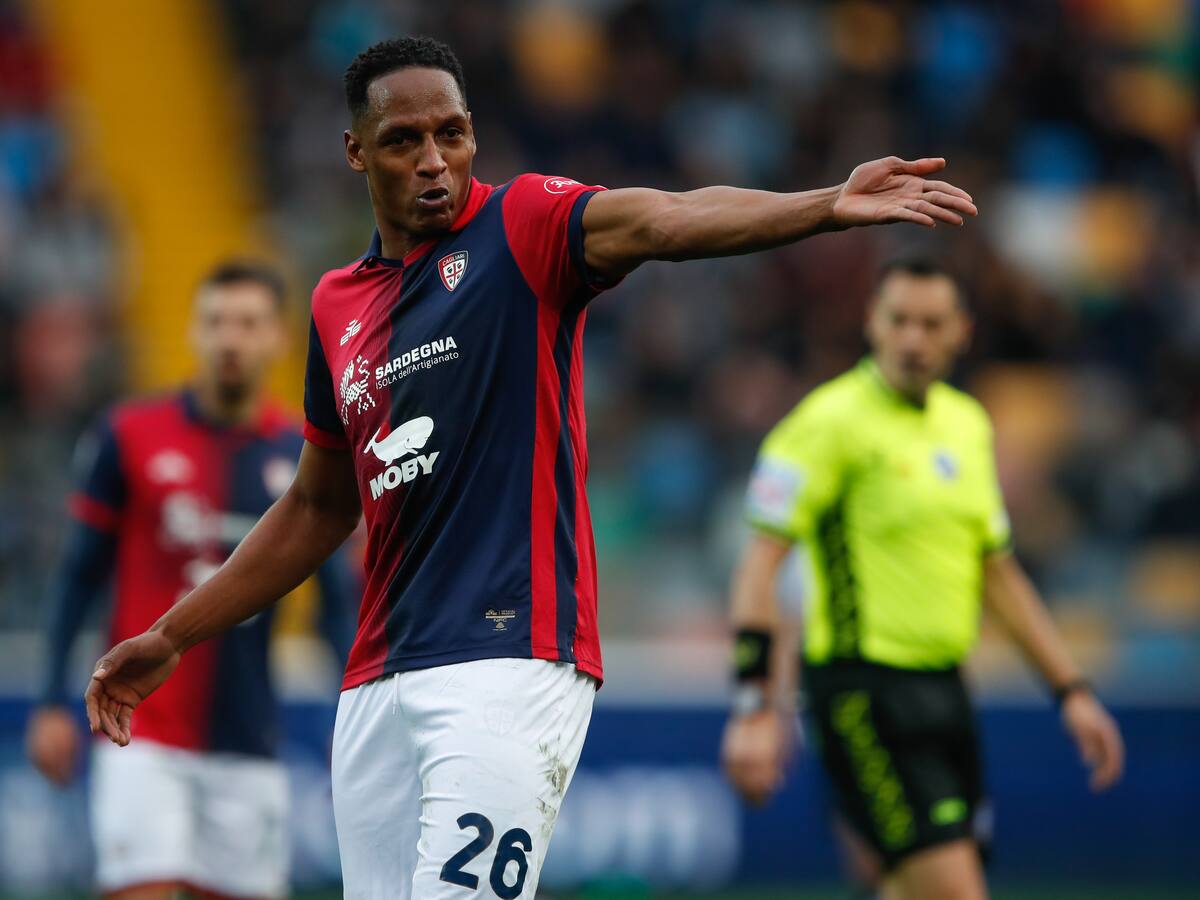Yerry Mina, la gran figura en la victoria del Cagliari frente al Empoli por la Serie A