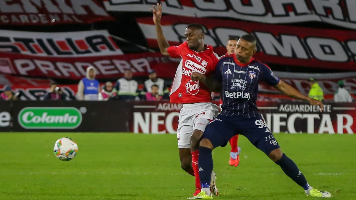 Santa Fe 1-1 Junior: resumen y goles del partido de ida por las semifinales de la Liga Colombiana