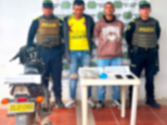 Capturados. // Policía de Bolívar