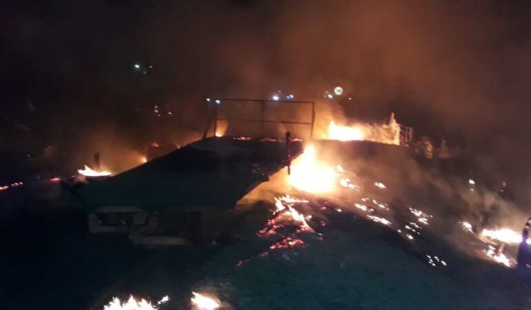 imágenes del accidente.