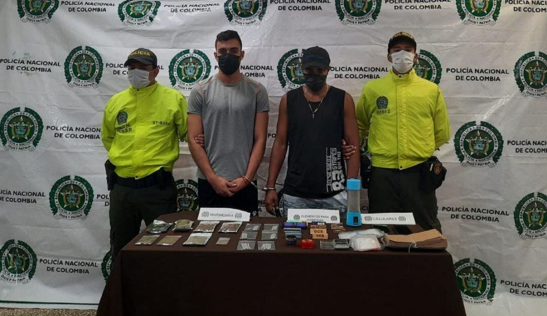 Personas detenidas por comercializar droga