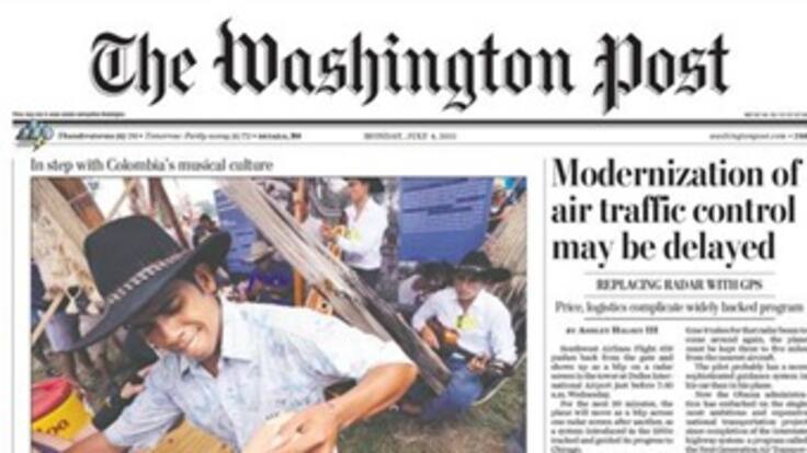 Gobierno destaca portada de The Washington Post sobre Colombia