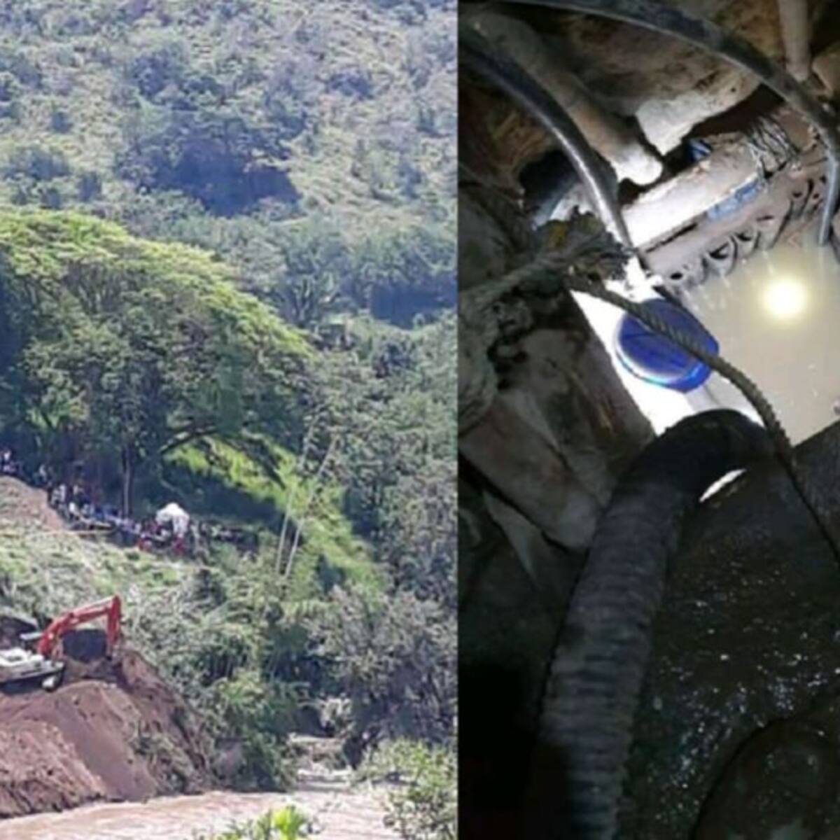 Con maquinaria especializada avanza el rescate de los mineros en Neira