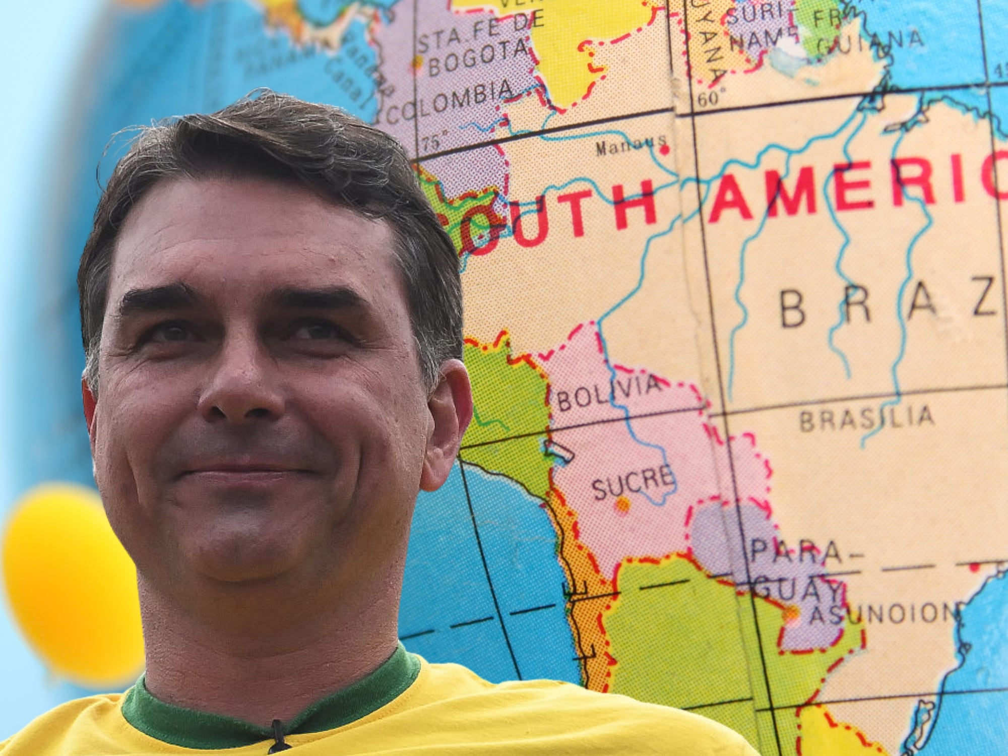 Bolsonaro y mapa de Latinoamérica. Fotos:  (Photo by Fabio Teixeira/Anadolu via Getty Images) / Getty Images
