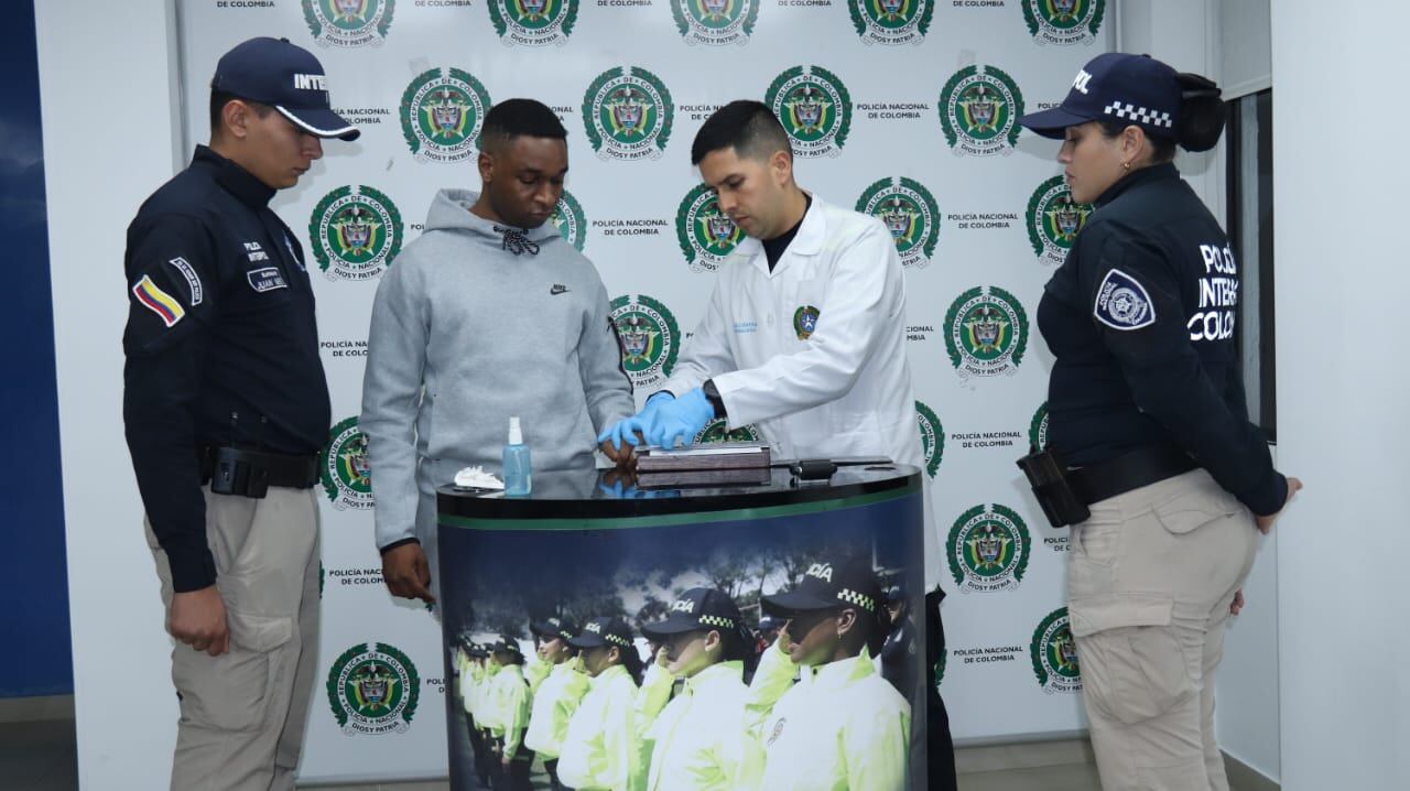 Alias "Mbappé", uno de los narcos más buscados en Europa. Cortesía: Dijin de la Policía.