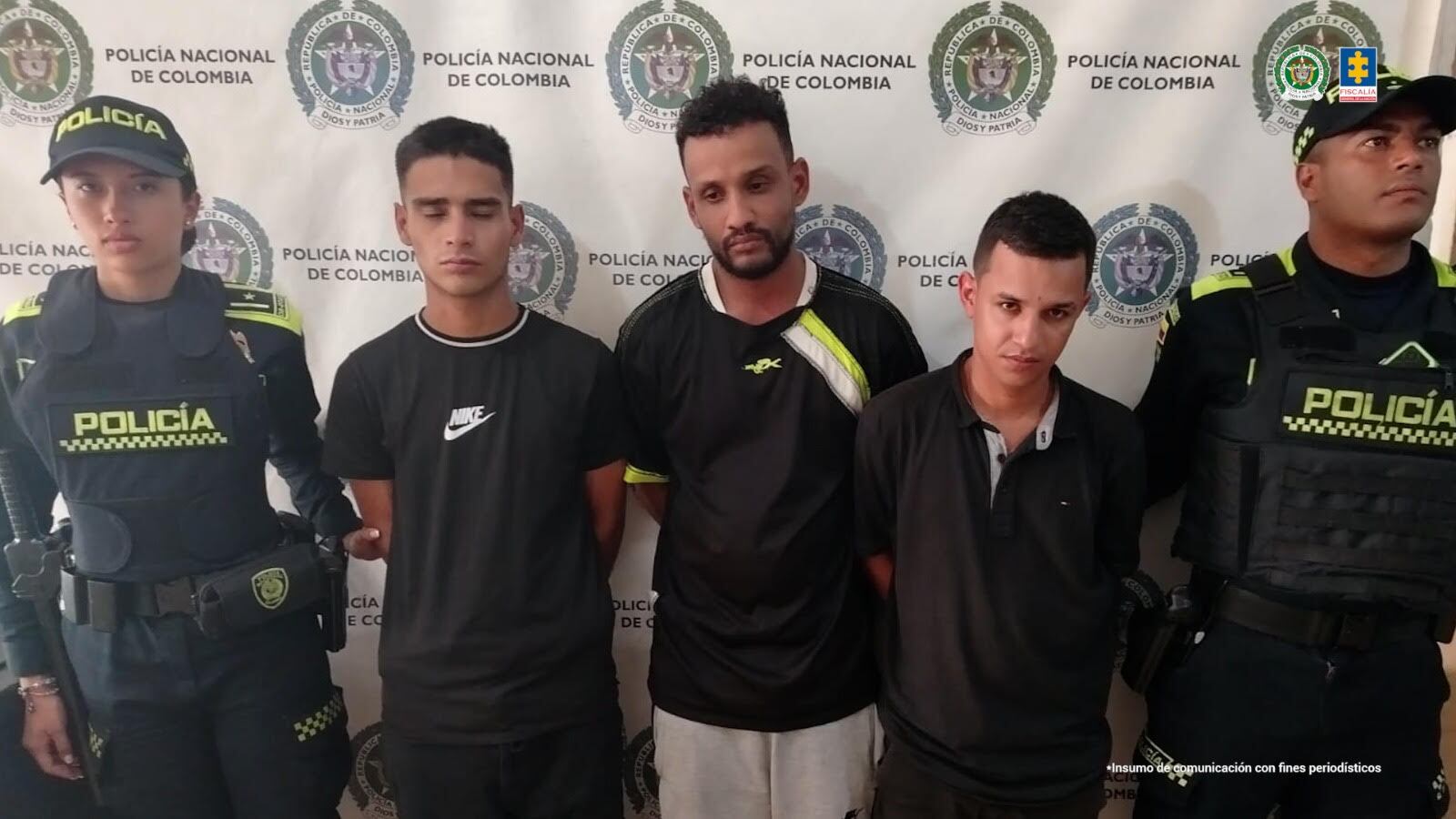 Los presuntos implicados en el crimen de la activista trans no aceptaron el cargo por homicidio agravado. Foto: Fiscalía.