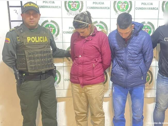 Rito Guerrero y Carolina Pineda fueron capturados en la población de Suesca en Cundinamarca.