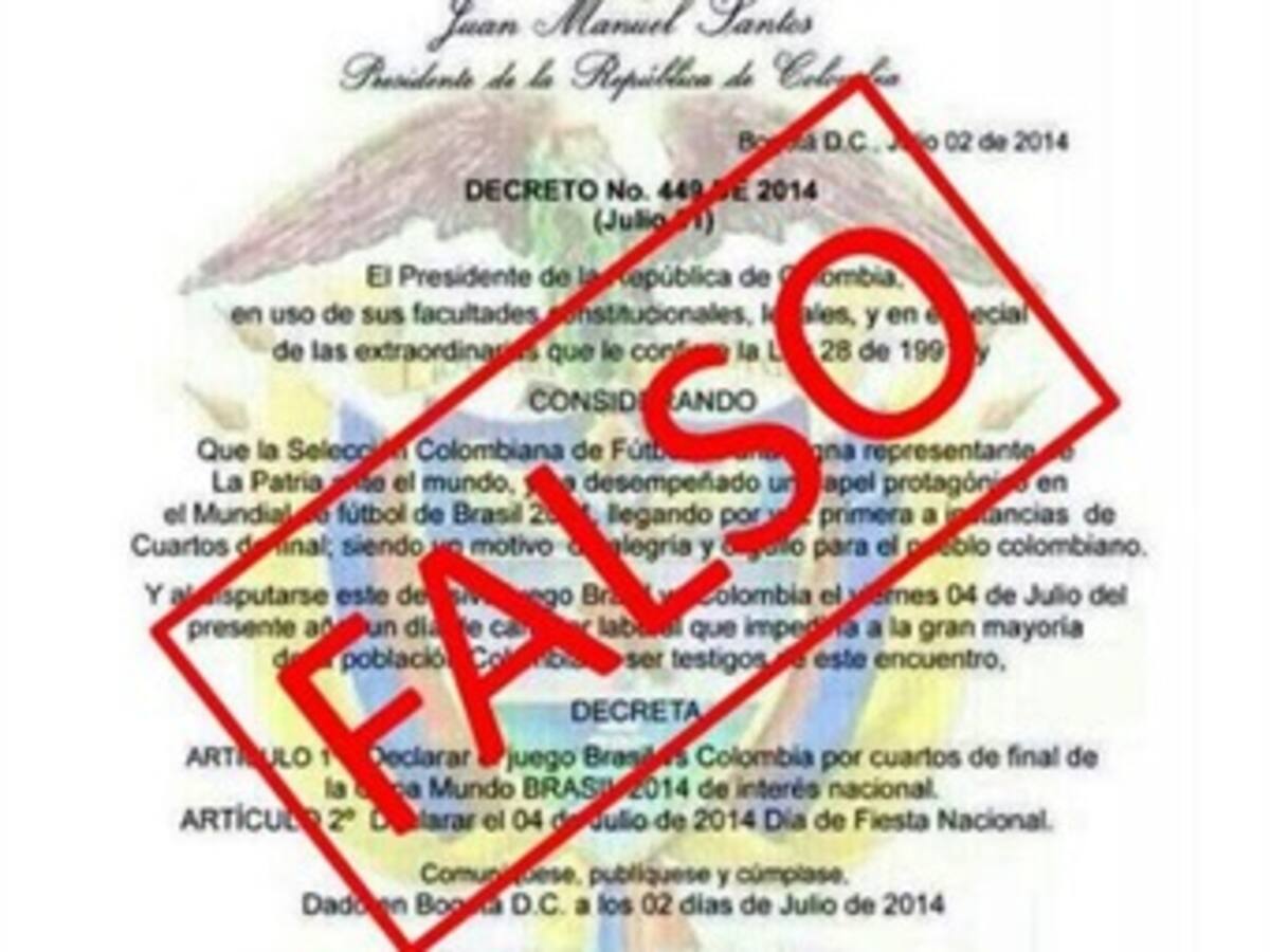 ​Presidente Santos denunció ante la Fiscalía la falsificación de su firma