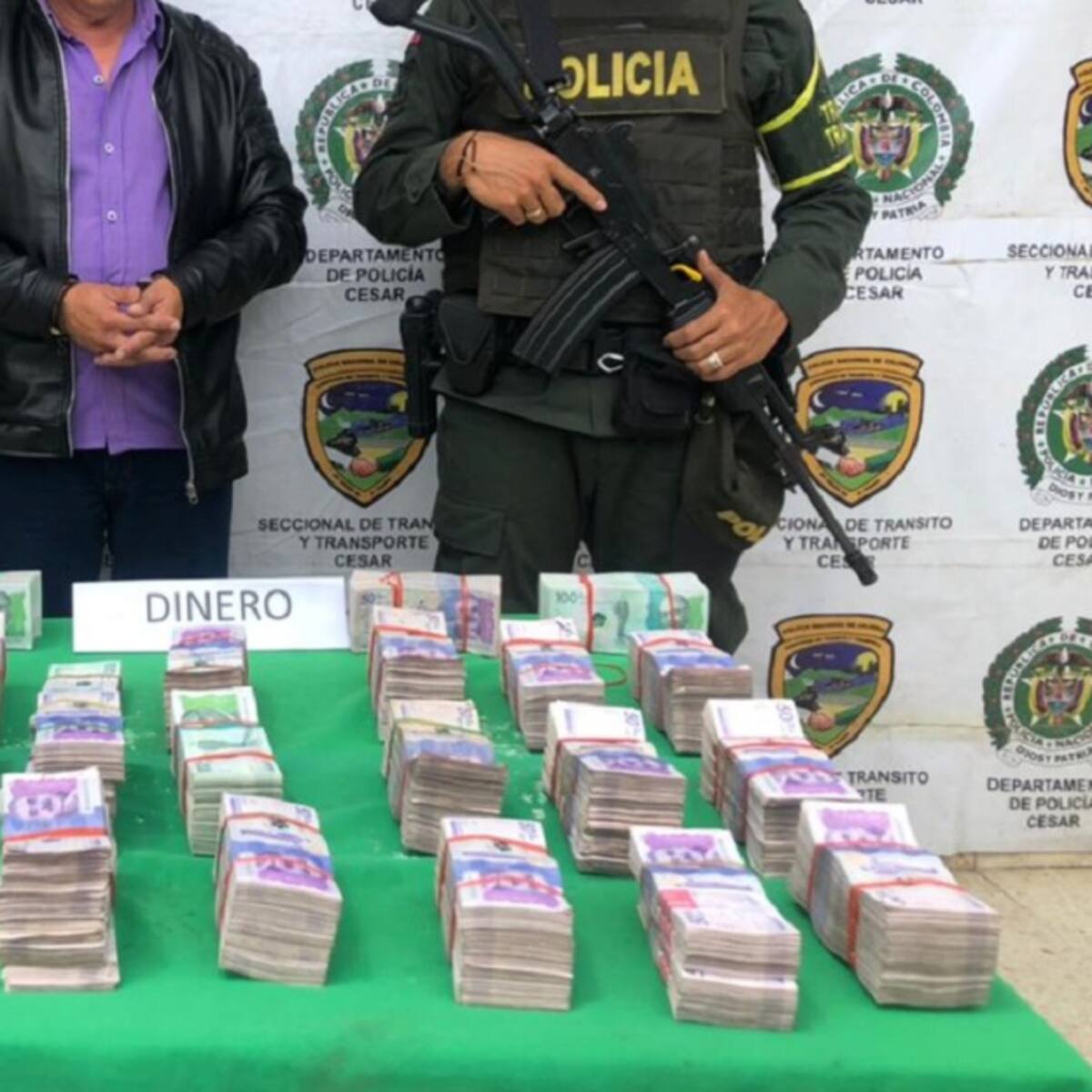 Capturan hombre con más de $760 millones en un bolso