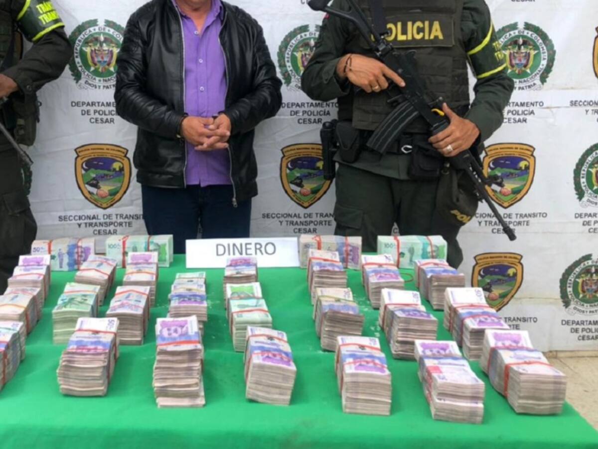 Capturan hombre con más de $760 millones en un bolso
