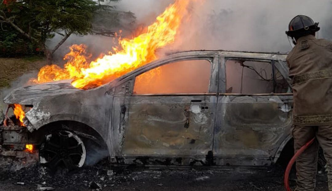 La conflagración ocurrió en la vía que comunica a los corregimientos de Bayunca y Pontezuela