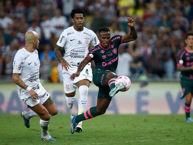 Jhon Arias con Fluminense ante Corinthians (Photo by Wagner Meier/Getty Images)
