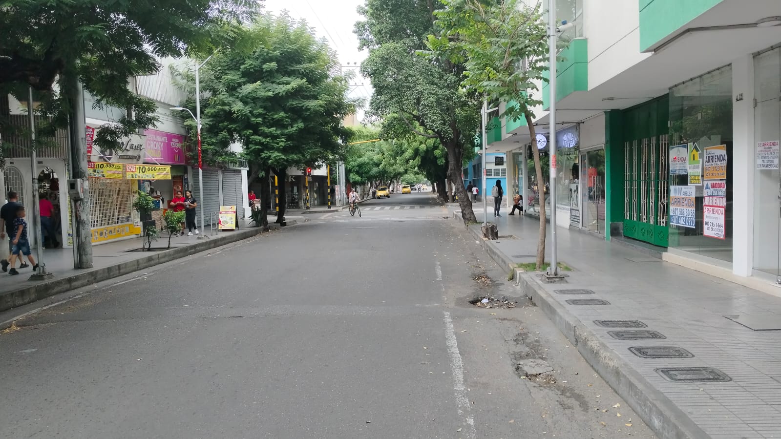 Comercio en el centro de Cúcuta durante jornada sin carro / Foto: Caracol Radio