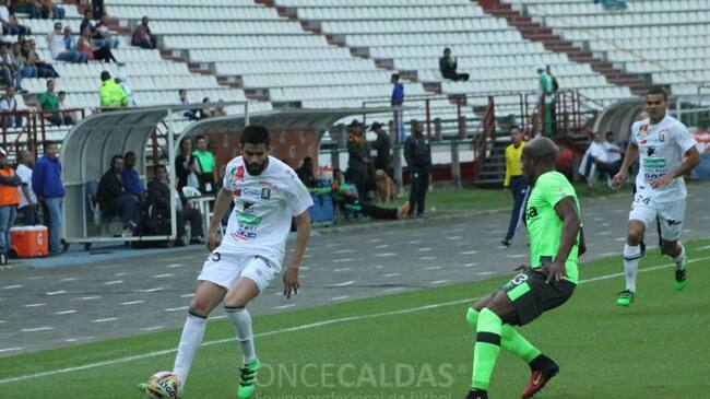 El volante uruguayo del Once Caldas, Joaquín Noy, resultó ser figura en su debut en el fútbol colombiano.