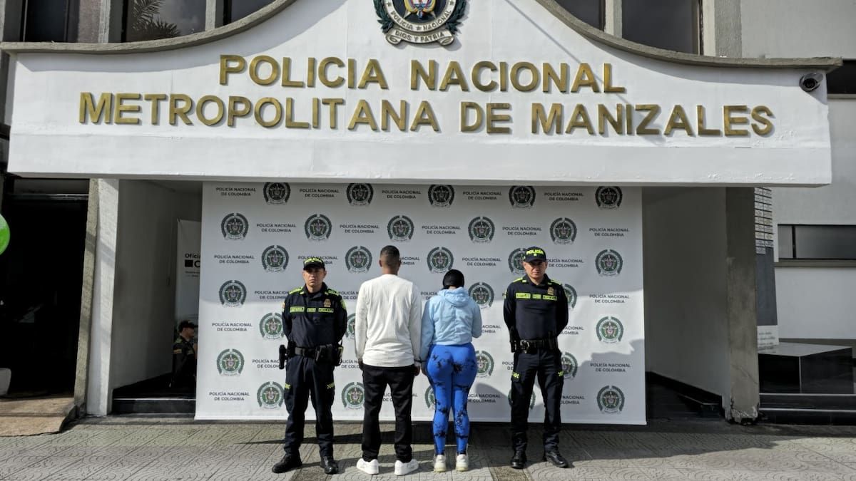 En Manizales capturan a una pareja que presuntamente drogaba a sus víctimas para hurtarlas