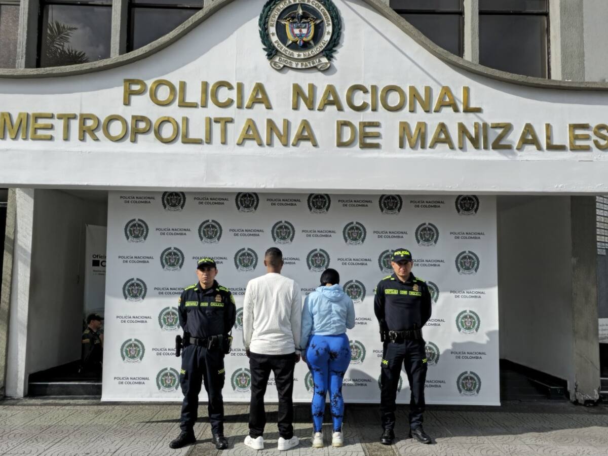 En Manizales capturan a una pareja que presuntamente drogaba a sus víctimas para hurtarlas