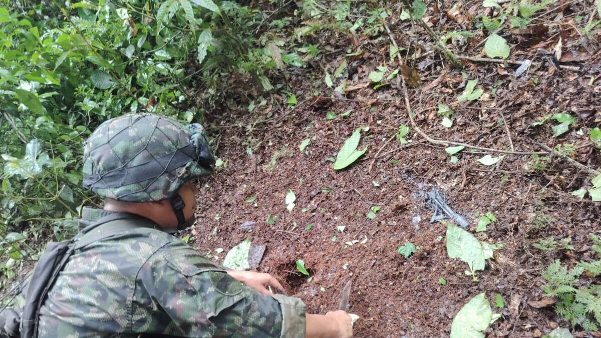 El Ejército destruyó siete minas antipersona en Anorí, Antioquia