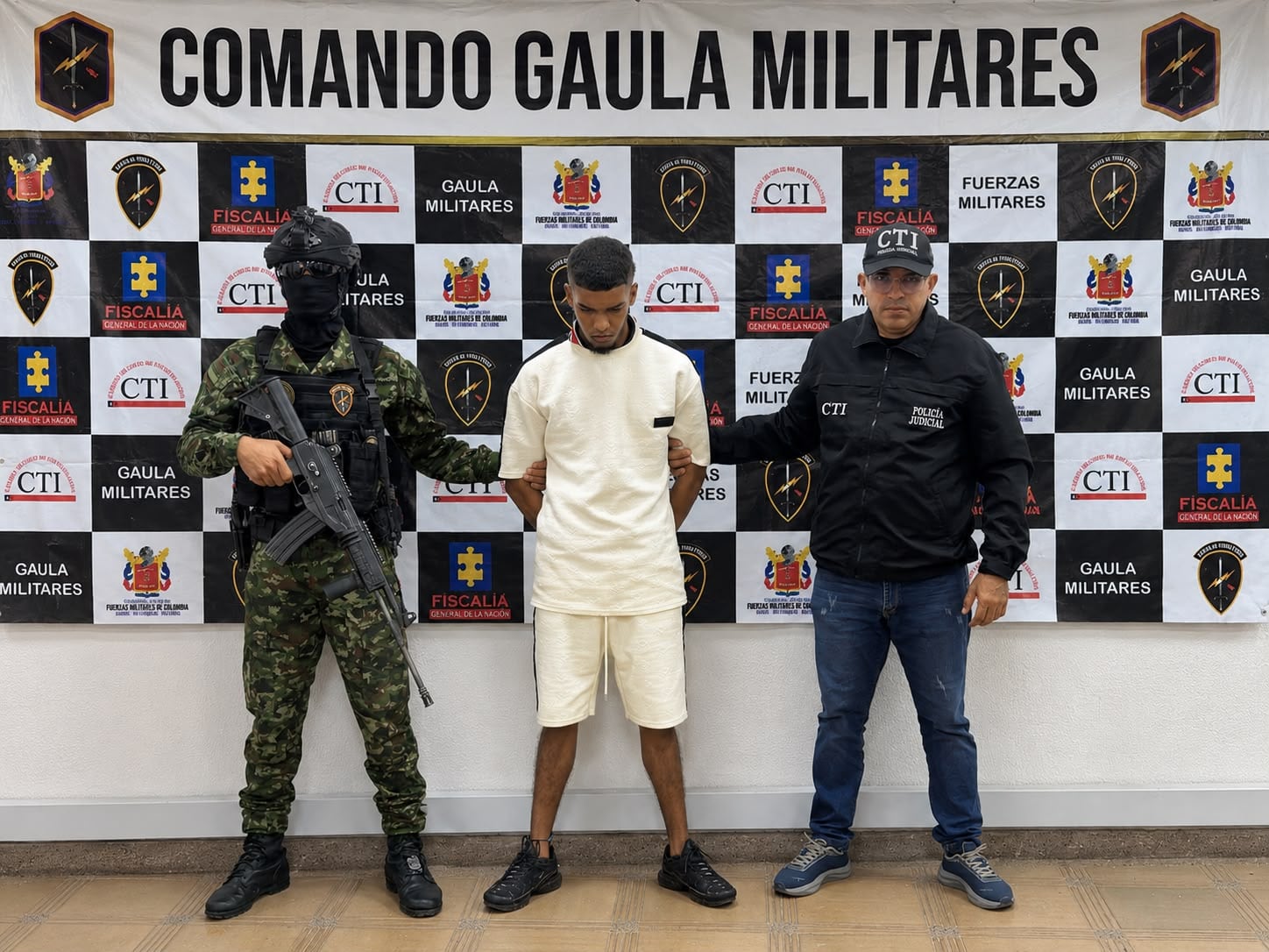 Capturan a alias ‘Petato’, presunto cobrador de extorsiones del Clan del Golfo en Córdoba. Foto: Gaula Militar.
