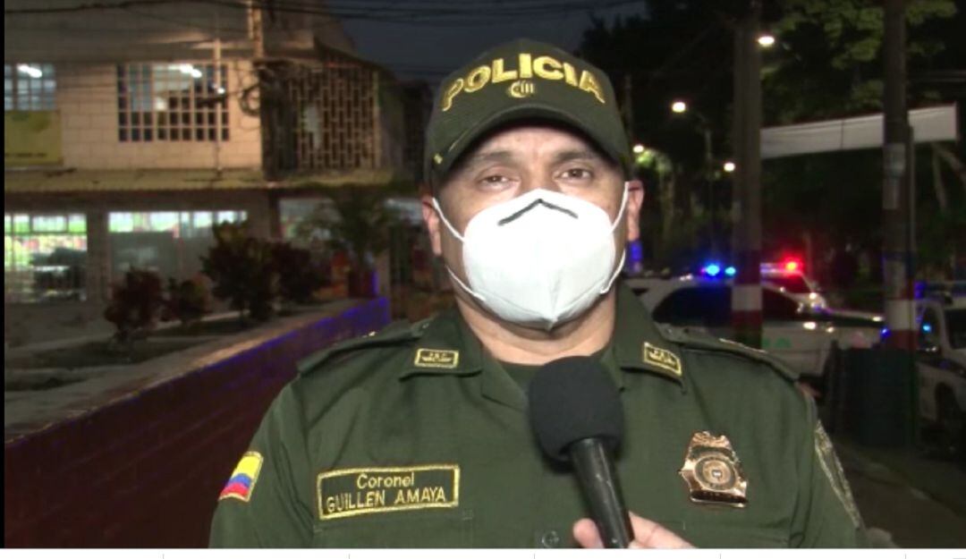 Coronel Guillen Amaya Subcomandante Policía Metropolitana de Cali