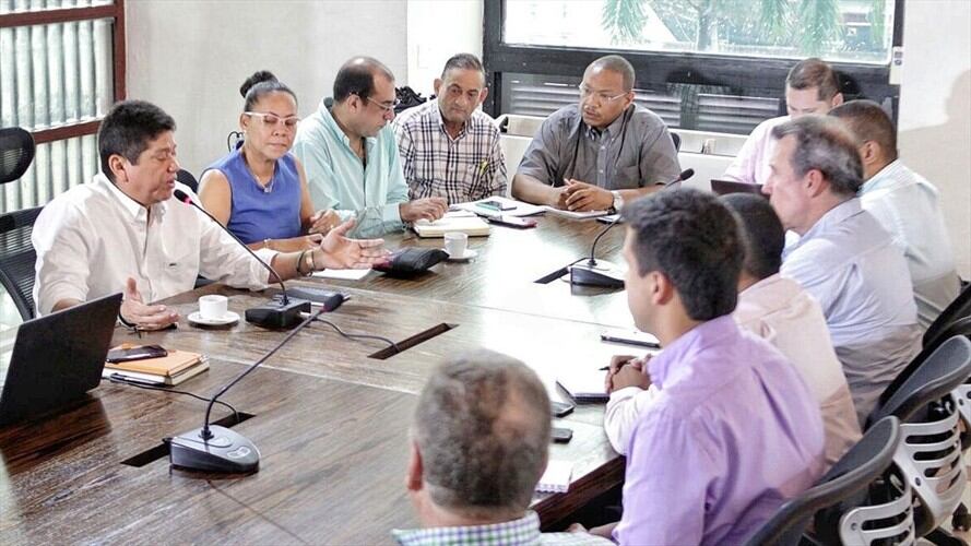 El pasado 8 de mayo el alcalde electo Antonio Quinto Guerra Varela instaló una comisión de empalme, previo a su posesión. Foto: Prensa Alcaldía de Cartagena