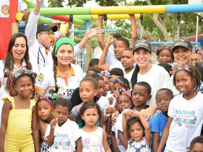 Donado parque infantil a más de 500 niños en zona San Francisco, Cartagena