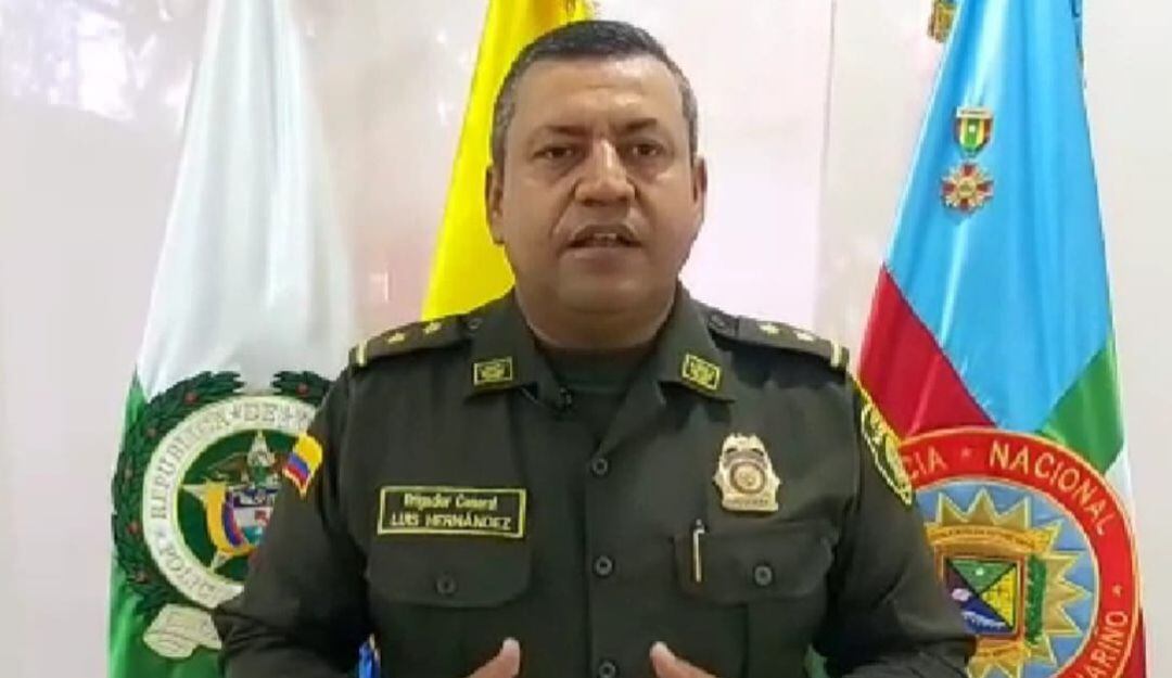 General Luis Carlos Hernández, comandante de la Policía Metropolitana de Barranquilla