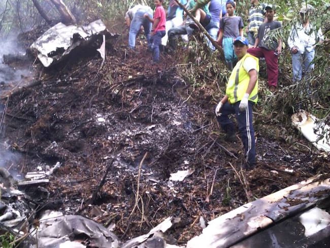 Sijín halló 35 kilos de droga en avioneta que se accidentó en Frontino, Antioquia